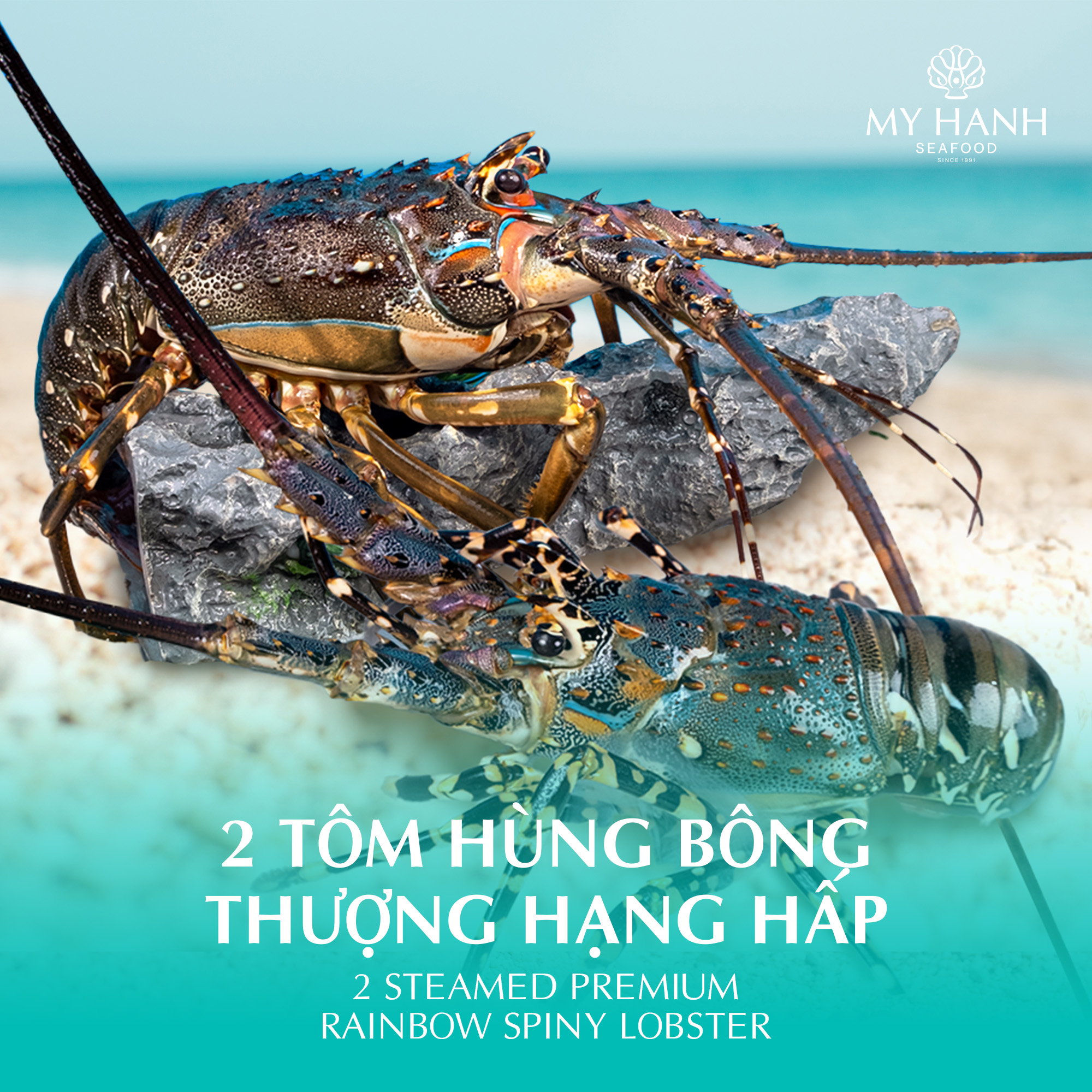 Tôm hùng bông thượng hạng trong combo menu MICHELIN tại My Hanh Seafood