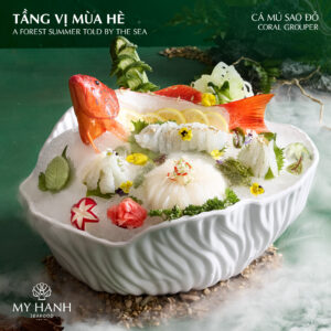Sashimi hải sản - cá mú sao đỏ